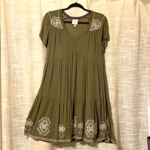 Olive Green Dress